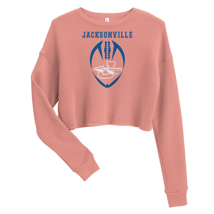 Jacksonville Texas Football Crop Sweatshirt - iSignShop