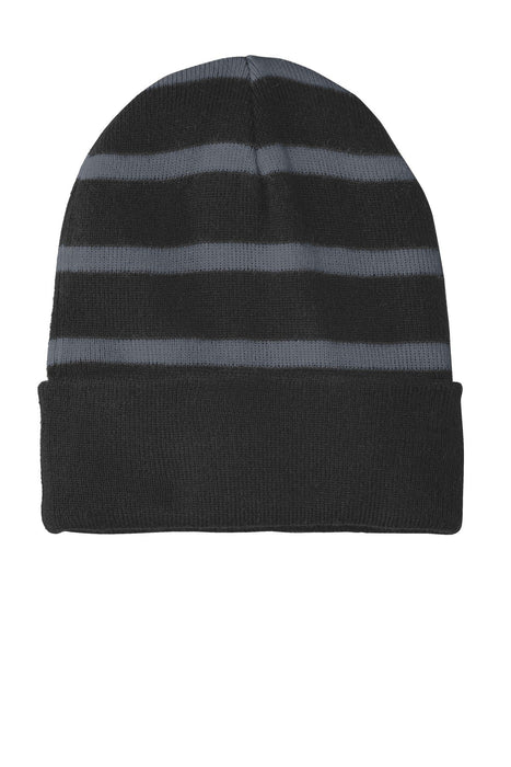Sport-Tek® Striped Beanie with Solid Band. STC31 - iSignShop