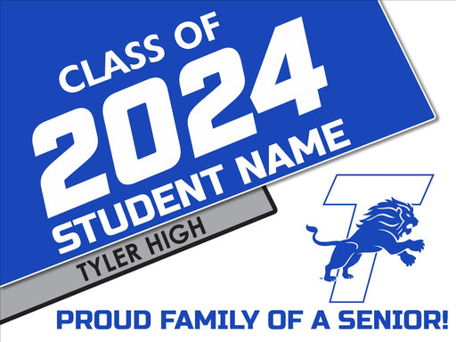 Tyler High Texas Highschool Graduation Student Senior Sign - iSignShop